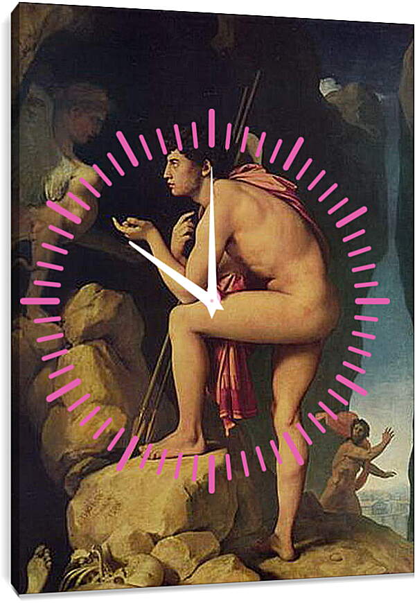 Часы картина - Эдип и Сфинкс. Жан Огюст Доминик Энгр
