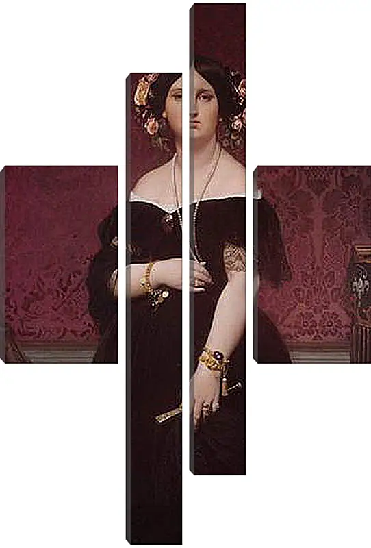Модульная картина - Madame Paul Sigisbert Moitessier. Жан Огюст Доминик Энгр