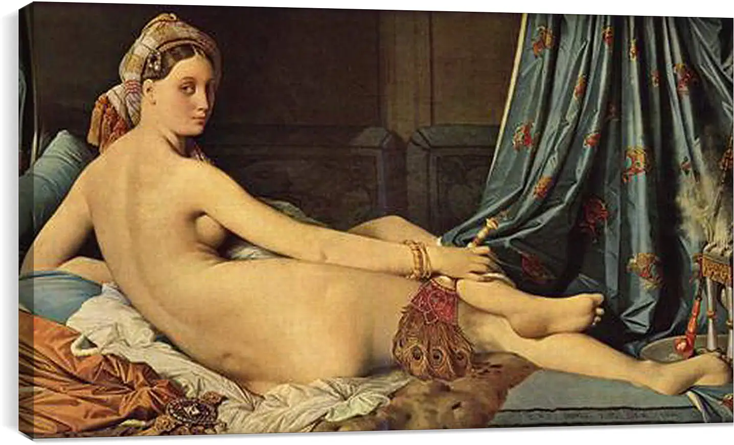 Постер и плакат - The Grande Odalisque. Жан Огюст Доминик Энгр