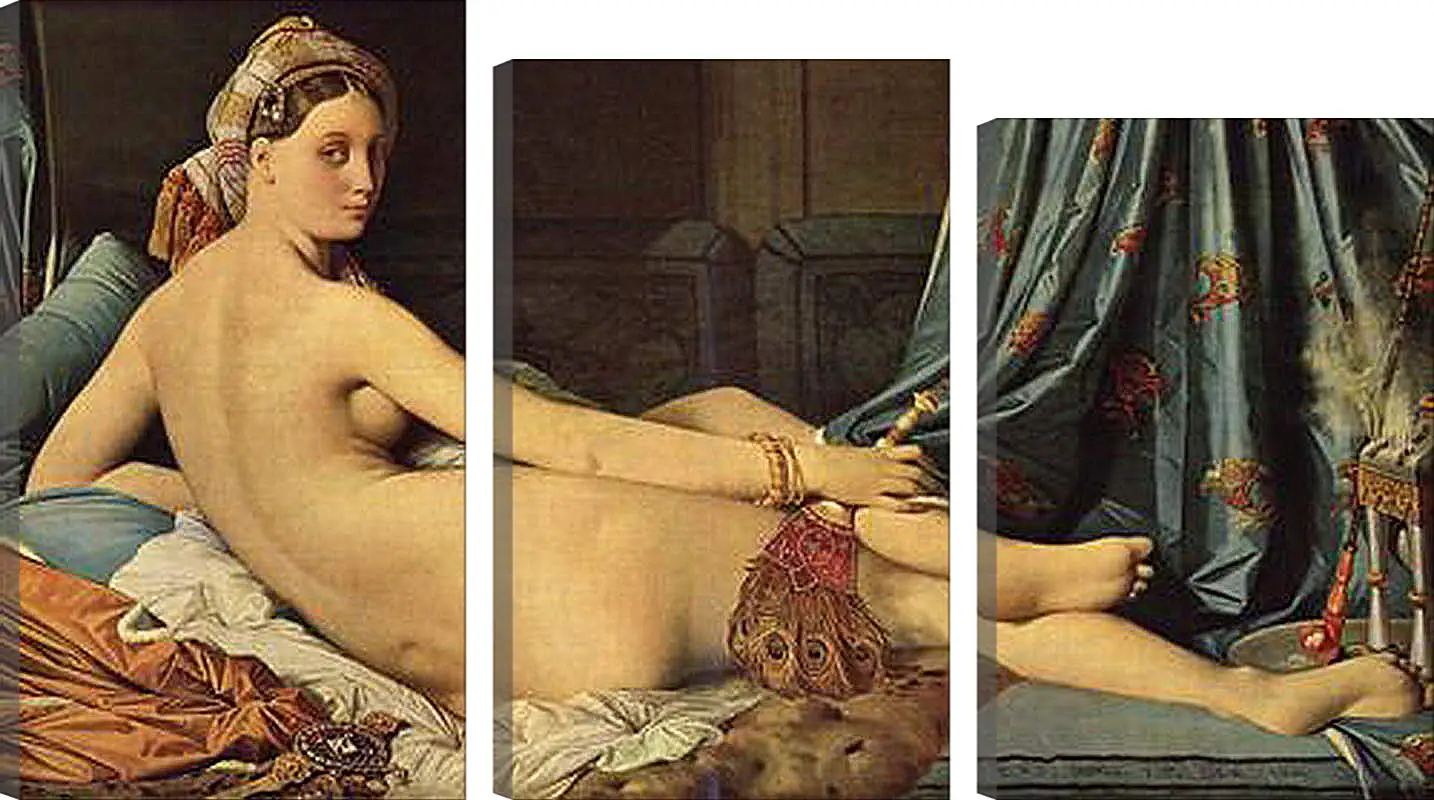 Модульная картина - The Grande Odalisque. Жан Огюст Доминик Энгр