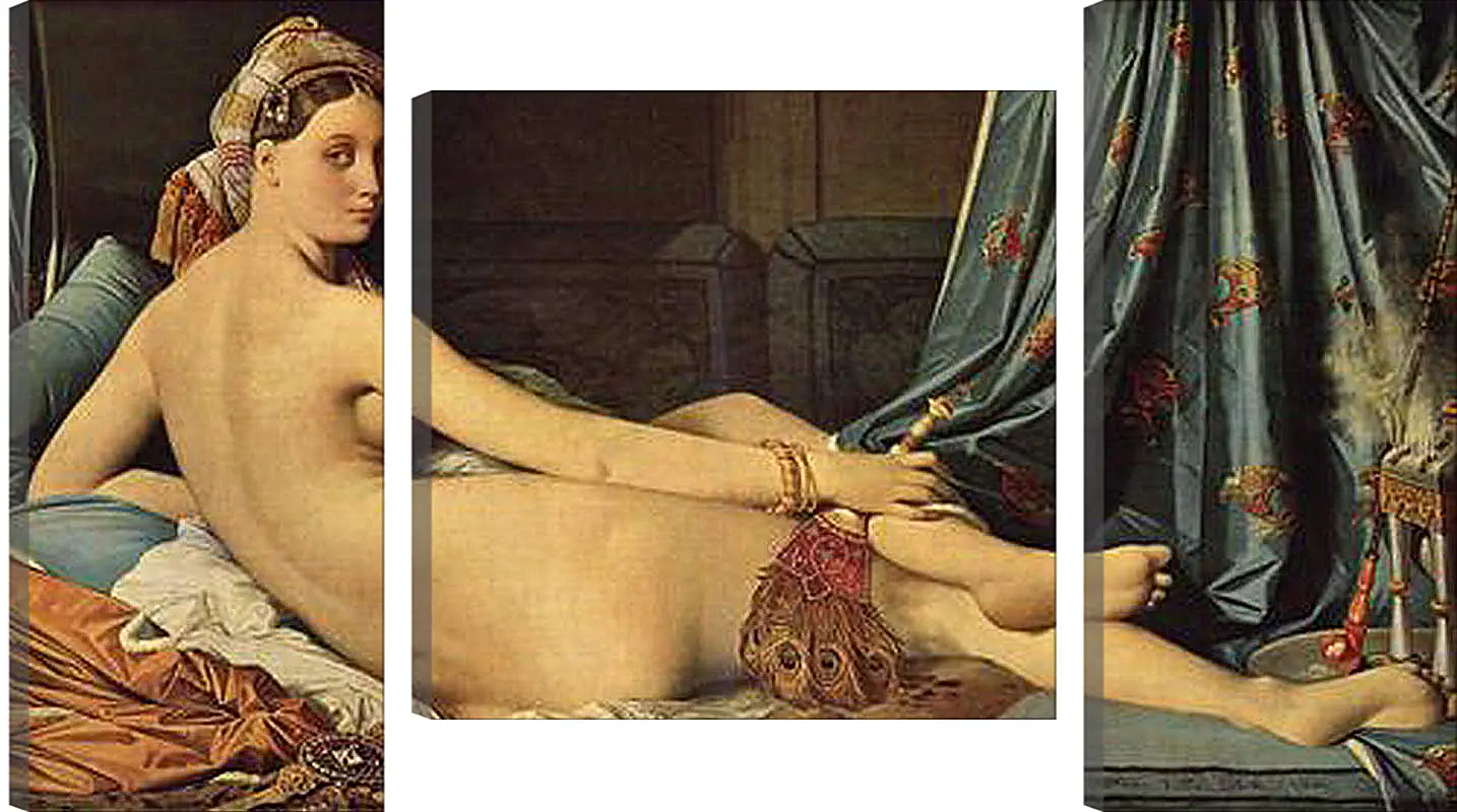 Модульная картина - The Grande Odalisque. Жан Огюст Доминик Энгр