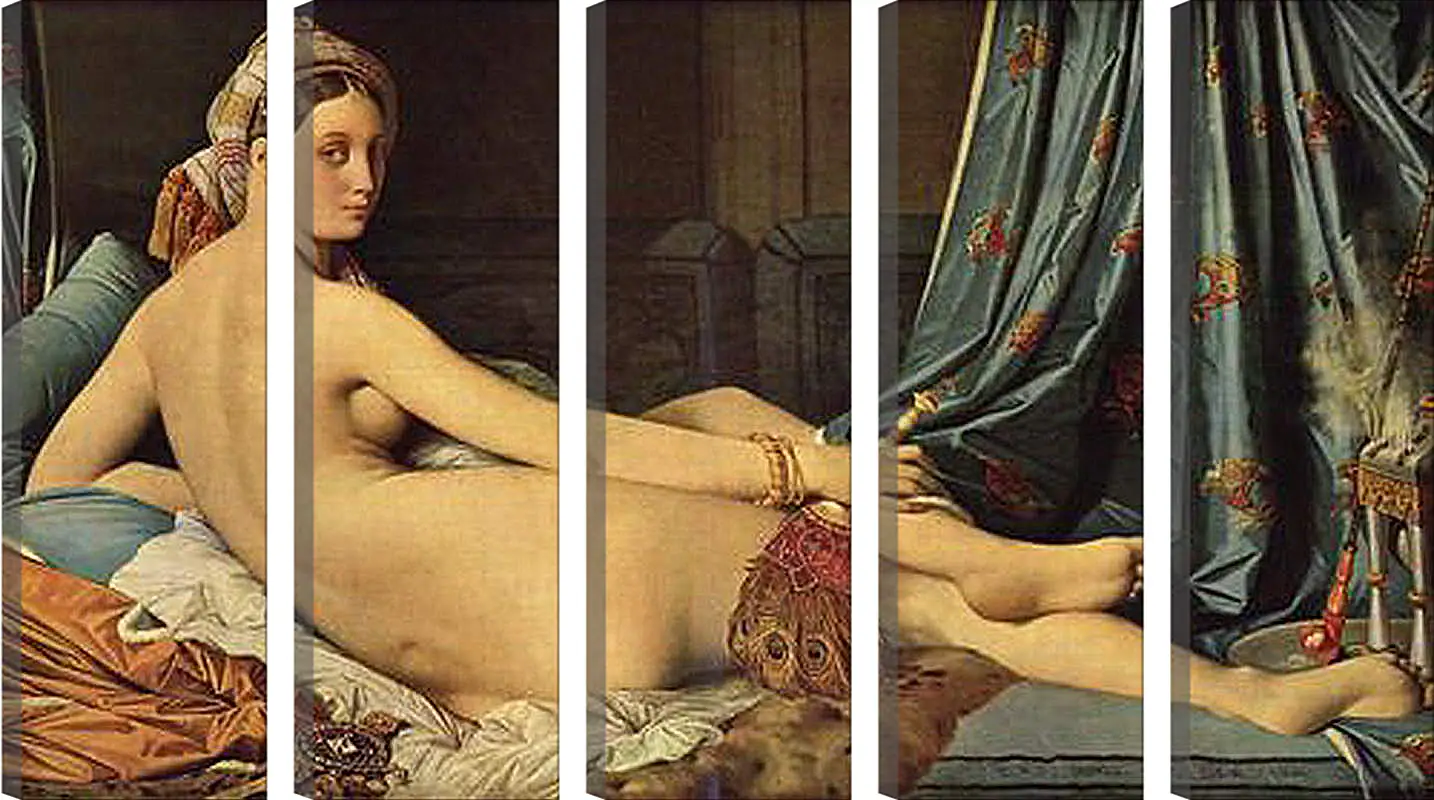 Модульная картина - The Grande Odalisque. Жан Огюст Доминик Энгр