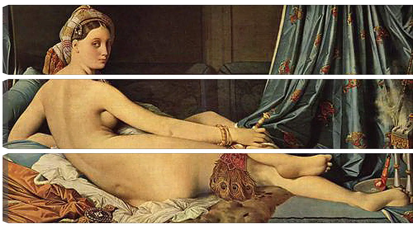Модульная картина - The Grande Odalisque. Жан Огюст Доминик Энгр