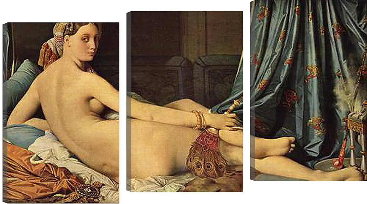 Модульная картина - The Grande Odalisque. Жан Огюст Доминик Энгр