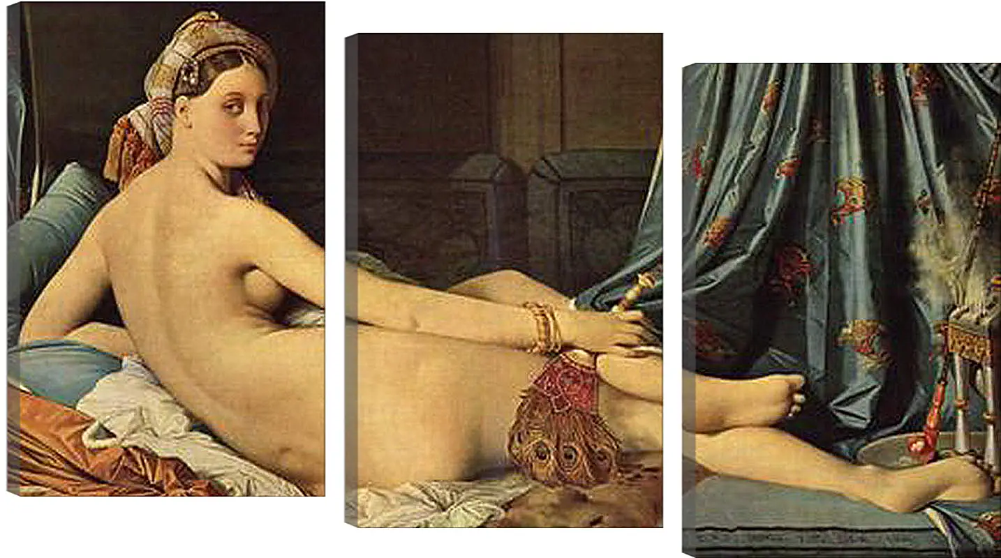 Модульная картина - The Grande Odalisque. Жан Огюст Доминик Энгр
