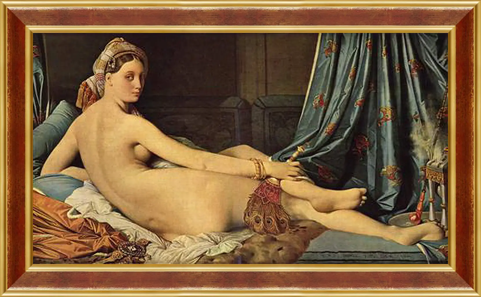 Картина в раме - The Grande Odalisque. Жан Огюст Доминик Энгр
