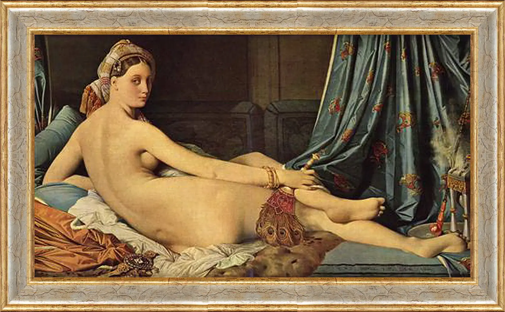 Картина в раме - The Grande Odalisque. Жан Огюст Доминик Энгр