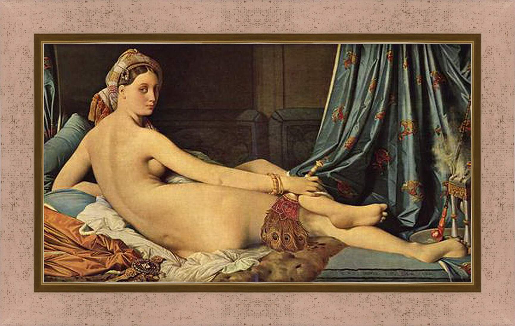 Картина в раме - The Grande Odalisque. Жан Огюст Доминик Энгр
