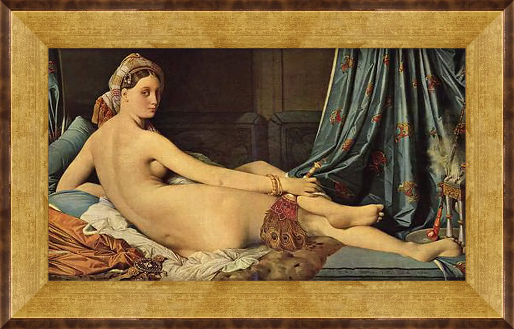 Картина в раме - The Grande Odalisque. Жан Огюст Доминик Энгр
