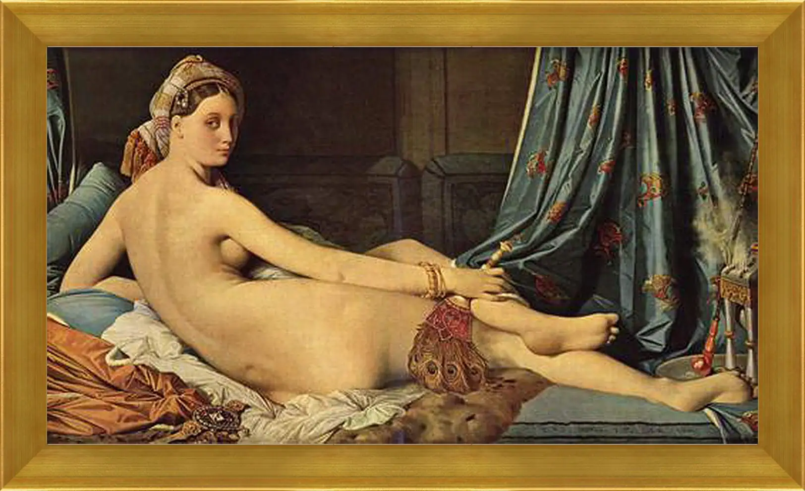 Картина в раме - The Grande Odalisque. Жан Огюст Доминик Энгр
