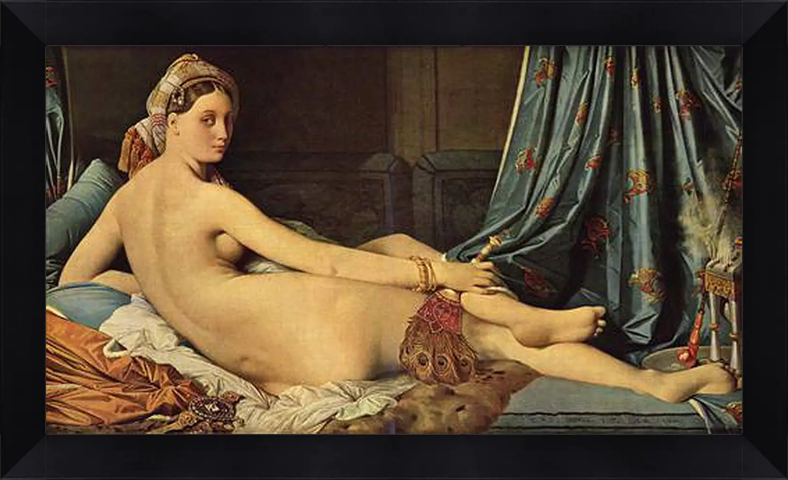 Картина в раме - The Grande Odalisque. Жан Огюст Доминик Энгр
