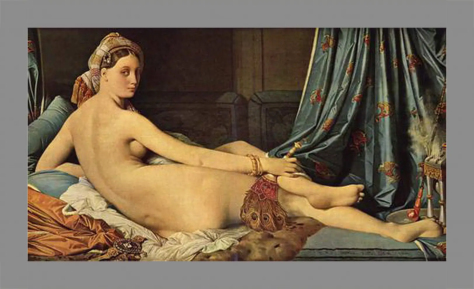 Картина в раме - The Grande Odalisque. Жан Огюст Доминик Энгр
