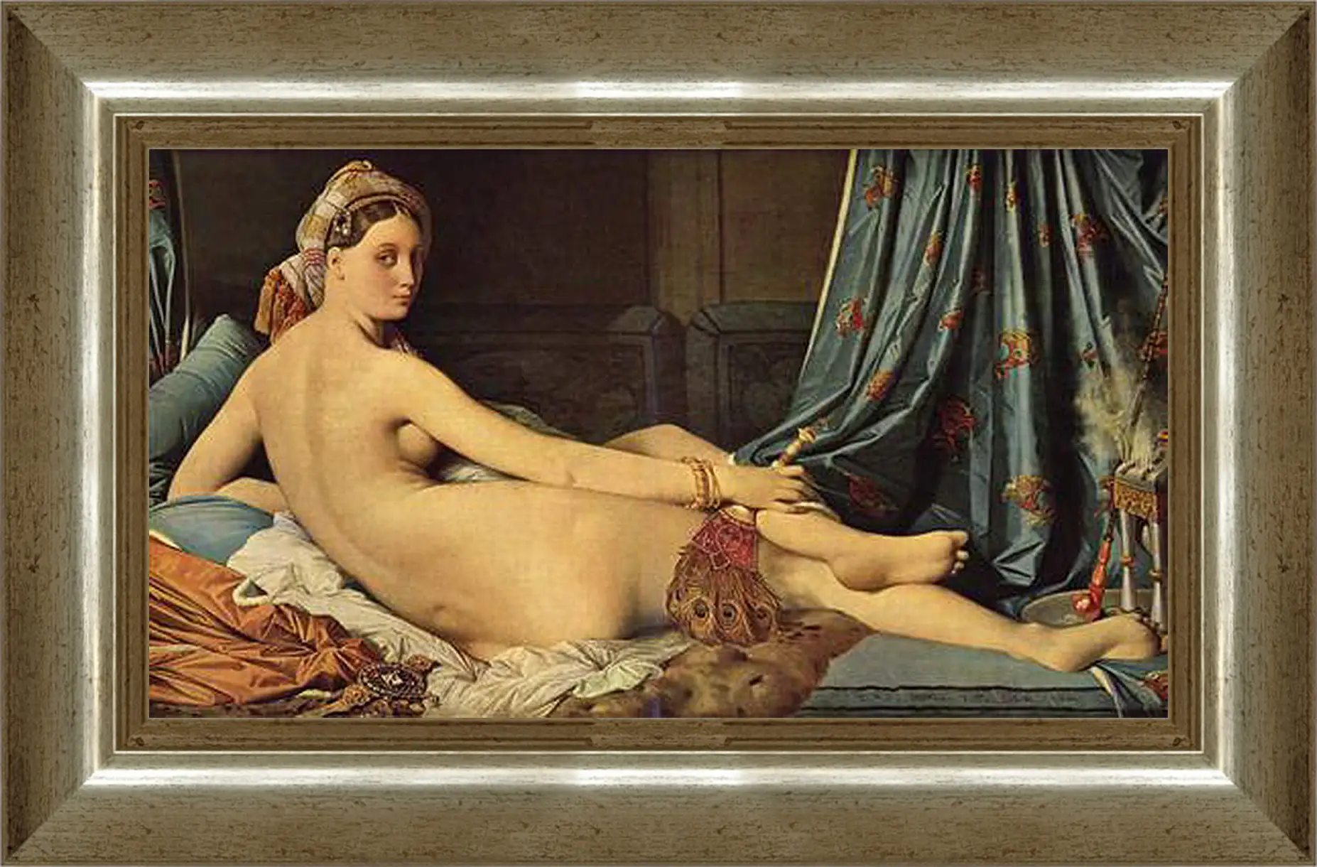 Картина в раме - The Grande Odalisque. Жан Огюст Доминик Энгр
