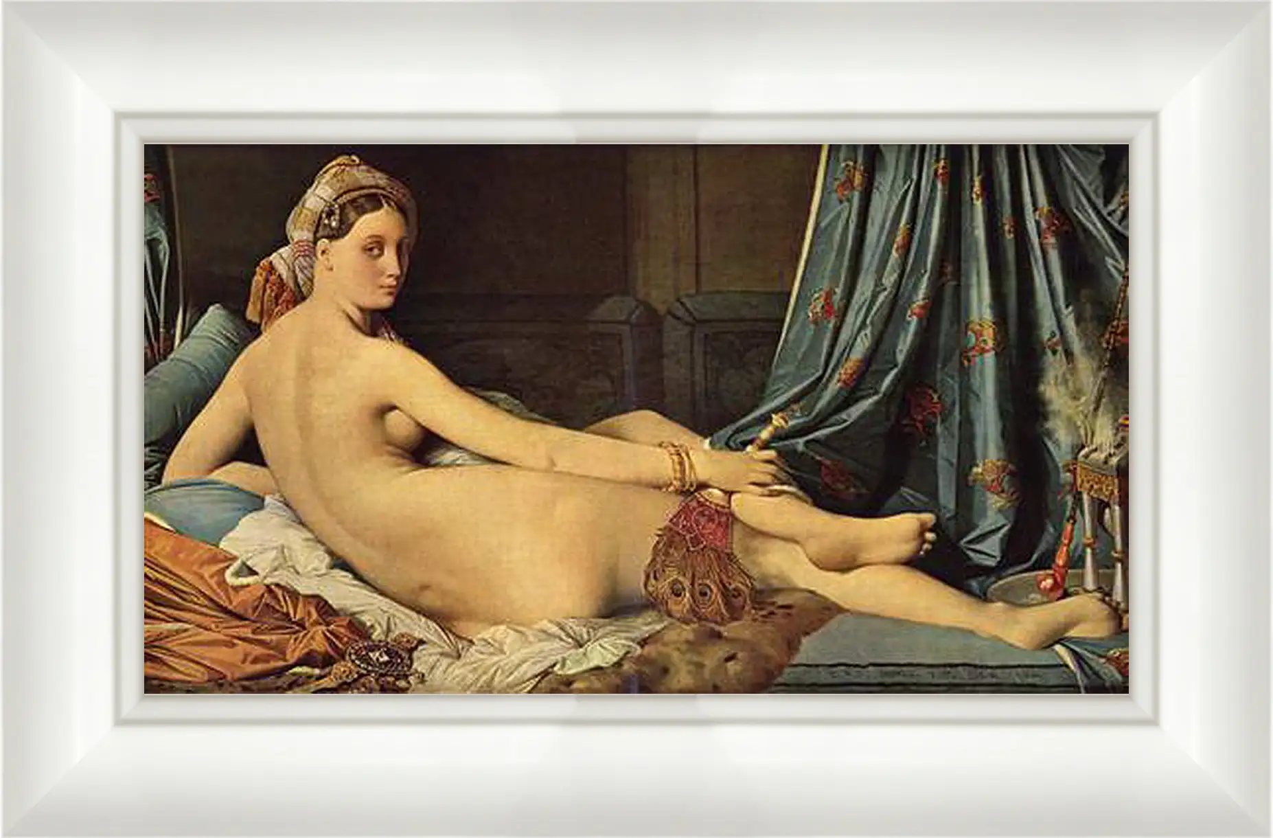 Картина в раме - The Grande Odalisque. Жан Огюст Доминик Энгр
