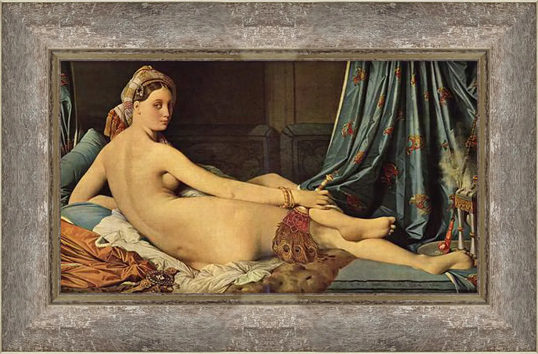 Картина в раме - The Grande Odalisque. Жан Огюст Доминик Энгр