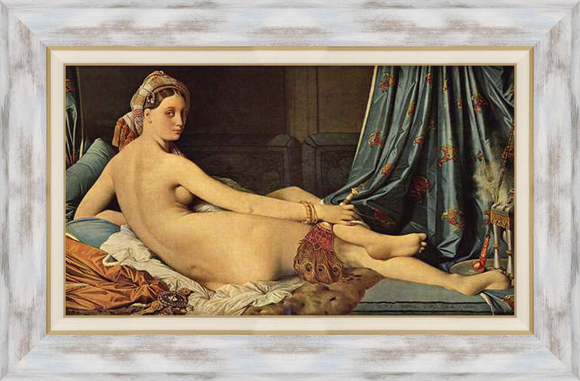 Картина в раме - The Grande Odalisque. Жан Огюст Доминик Энгр