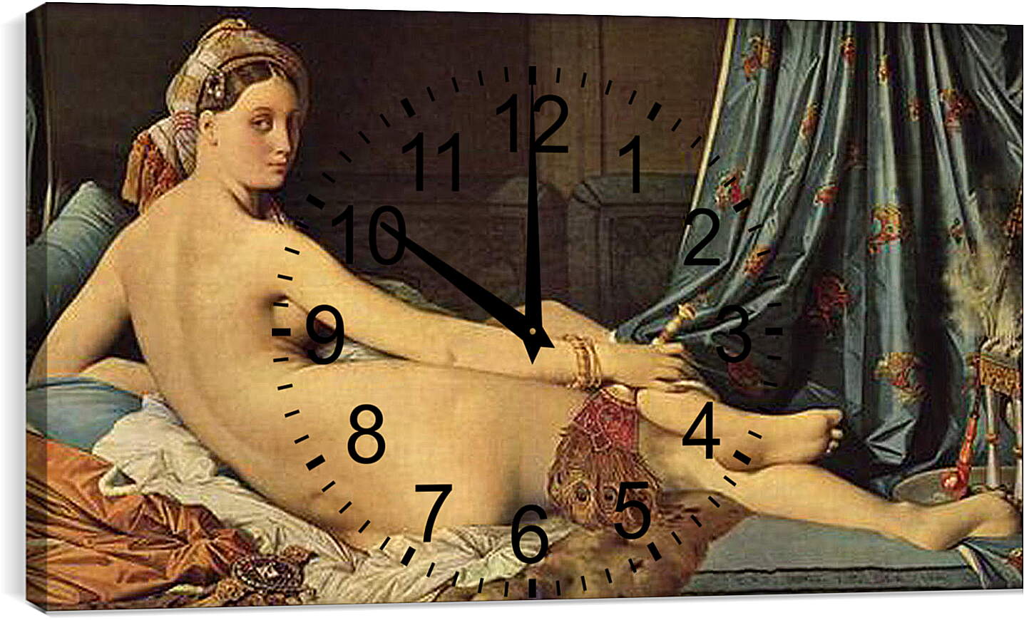 Часы картина - The Grande Odalisque. Жан Огюст Доминик Энгр
