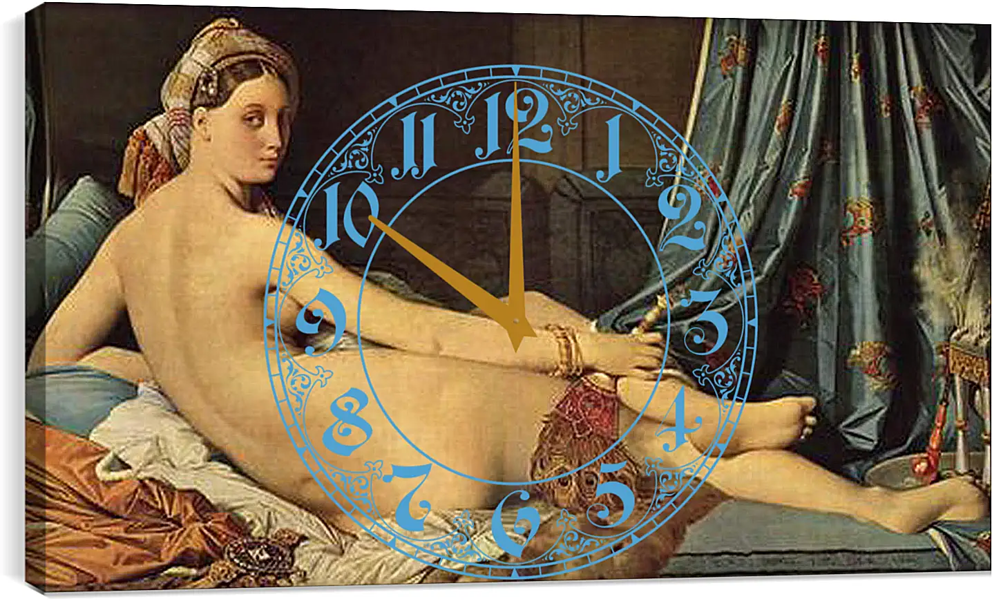 Часы картина - The Grande Odalisque. Жан Огюст Доминик Энгр