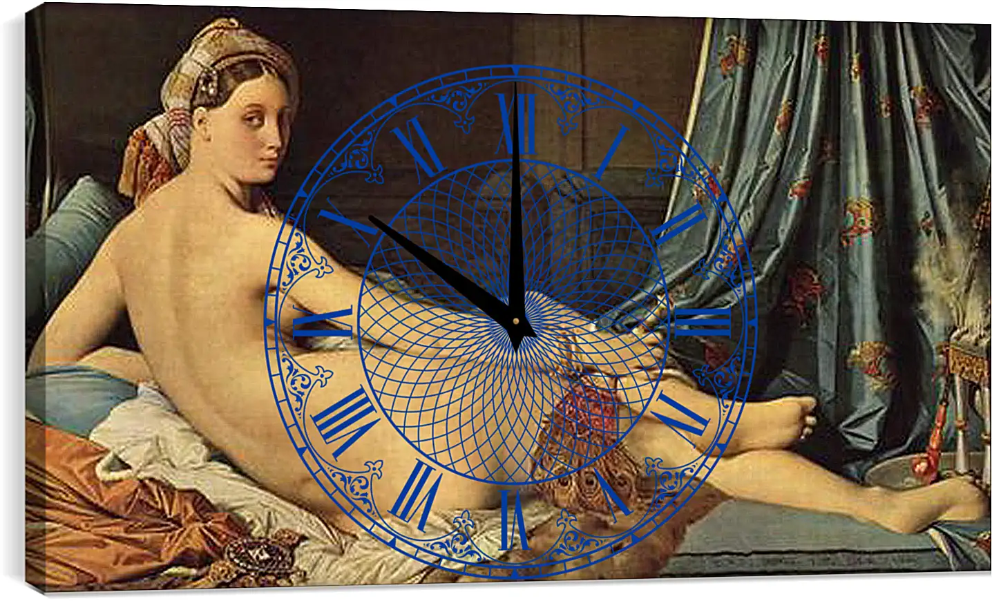 Часы картина - The Grande Odalisque. Жан Огюст Доминик Энгр