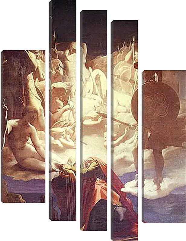 Модульная картина - The Dream of Ossian. Жан Огюст Доминик Энгр
