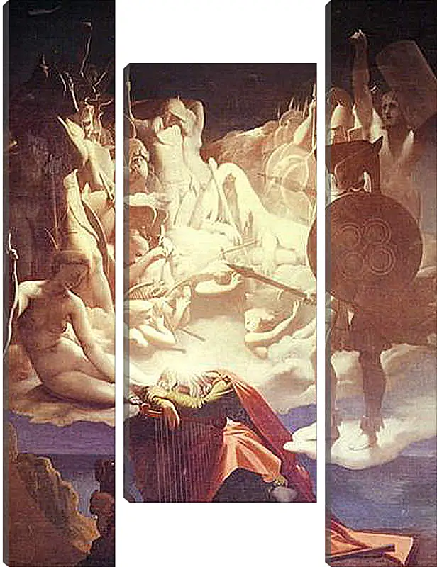 Модульная картина - The Dream of Ossian. Жан Огюст Доминик Энгр