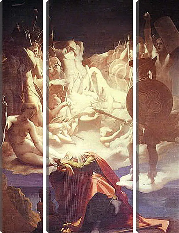 Модульная картина - The Dream of Ossian. Жан Огюст Доминик Энгр
