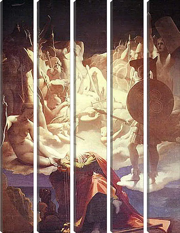 Модульная картина - The Dream of Ossian. Жан Огюст Доминик Энгр