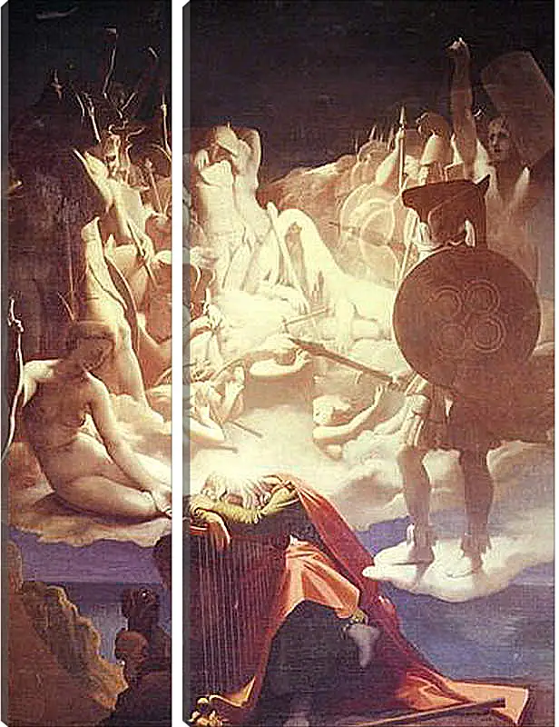 Модульная картина - The Dream of Ossian. Жан Огюст Доминик Энгр