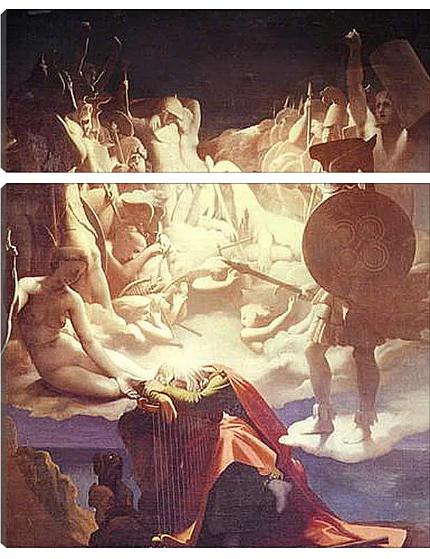Модульная картина - The Dream of Ossian. Жан Огюст Доминик Энгр