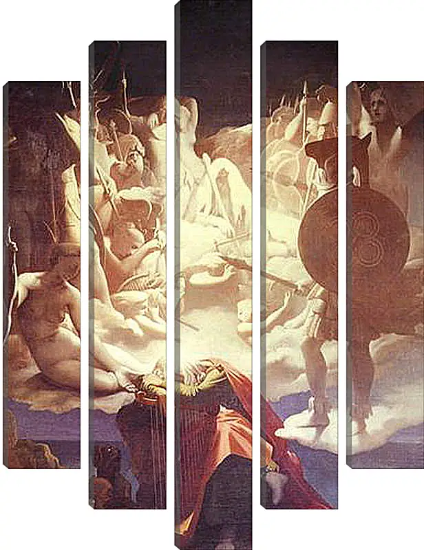Модульная картина - The Dream of Ossian. Жан Огюст Доминик Энгр