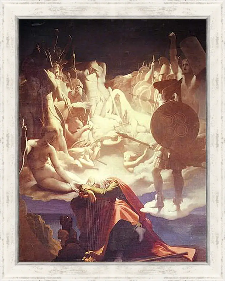 Картина в раме - The Dream of Ossian. Жан Огюст Доминик Энгр