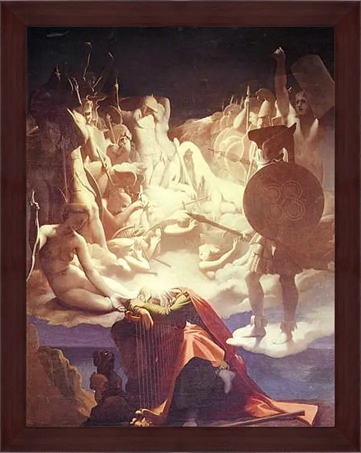 Картина в раме - The Dream of Ossian. Жан Огюст Доминик Энгр
