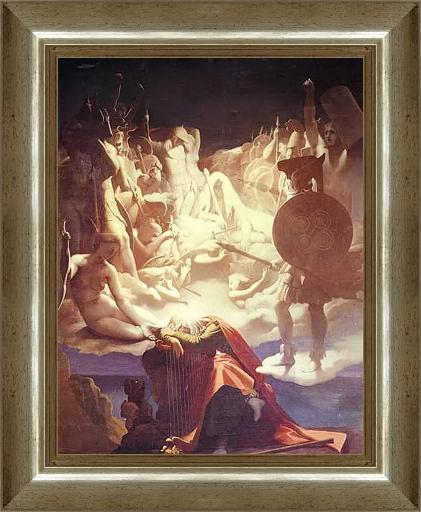 Картина в раме - The Dream of Ossian. Жан Огюст Доминик Энгр