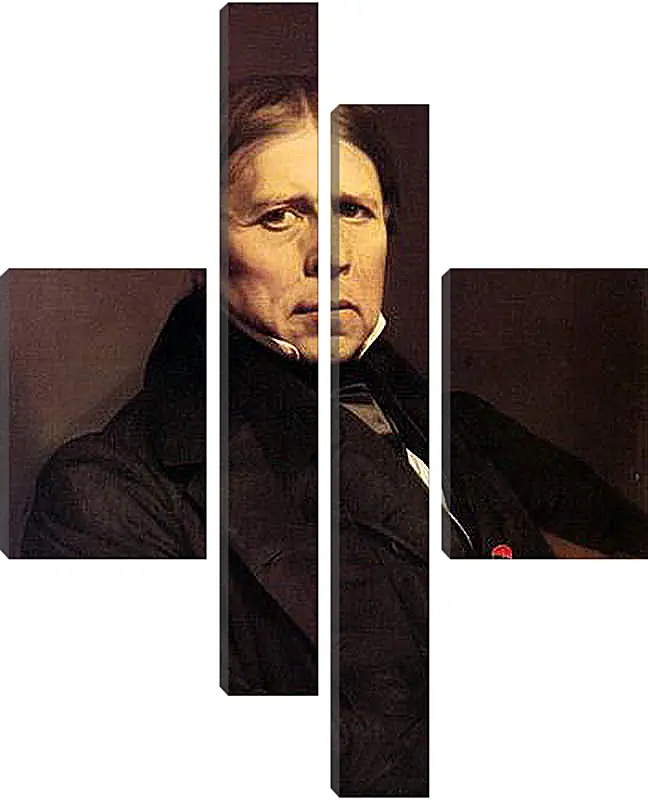 Модульная картина - Self-Portrait at Seventy Eight. Жан Огюст Доминик Энгр