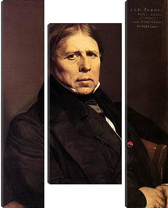 Модульная картина - Self-Portrait at Seventy Eight. Жан Огюст Доминик Энгр