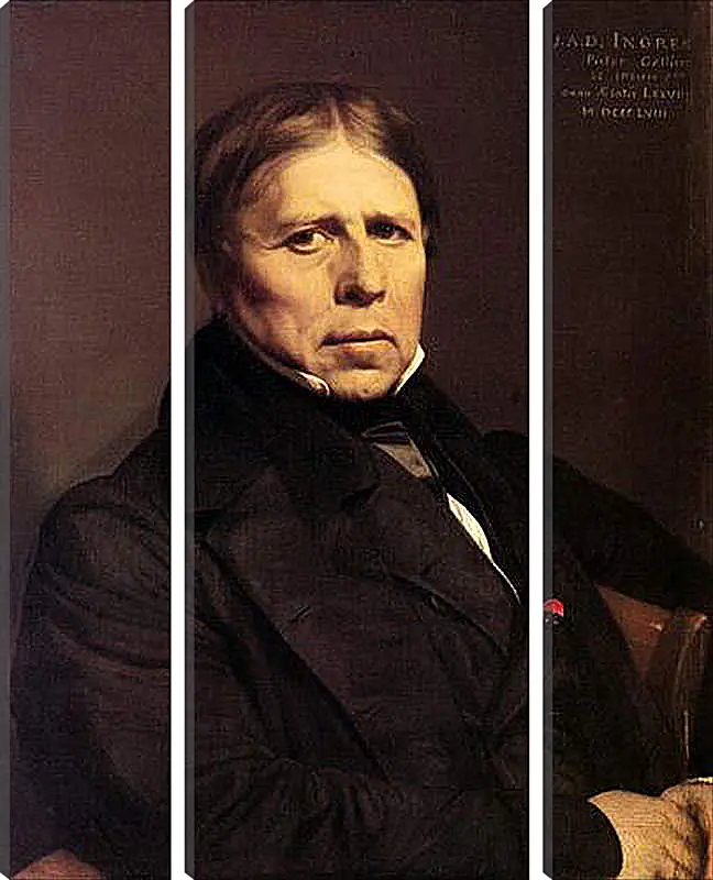 Модульная картина - Self-Portrait at Seventy Eight. Жан Огюст Доминик Энгр