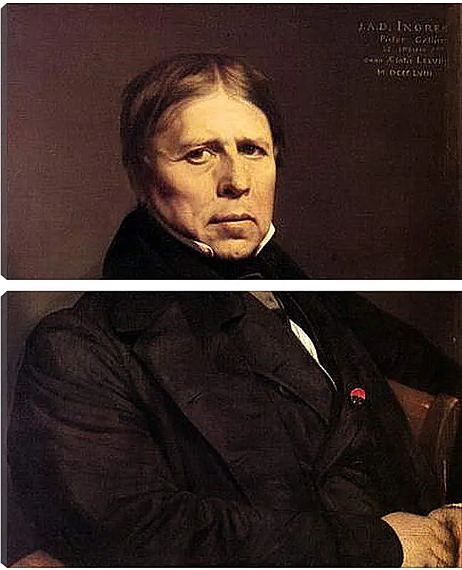 Модульная картина - Self-Portrait at Seventy Eight. Жан Огюст Доминик Энгр