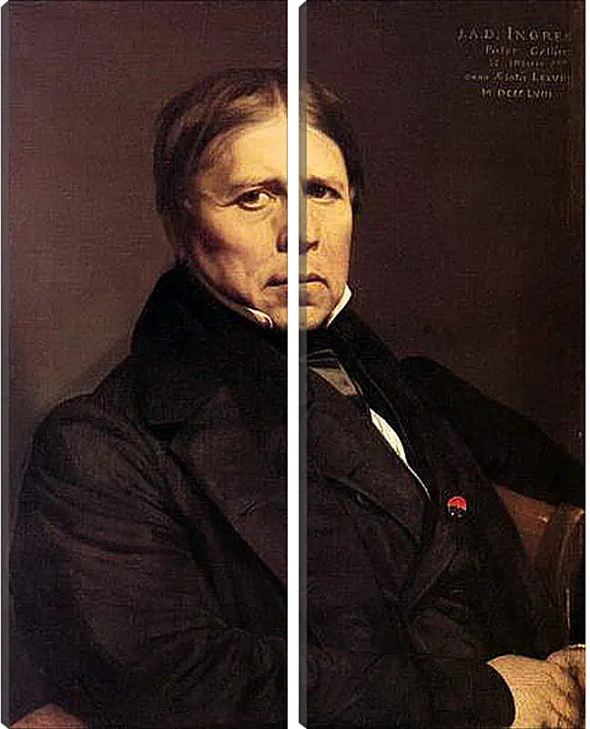 Модульная картина - Self-Portrait at Seventy Eight. Жан Огюст Доминик Энгр