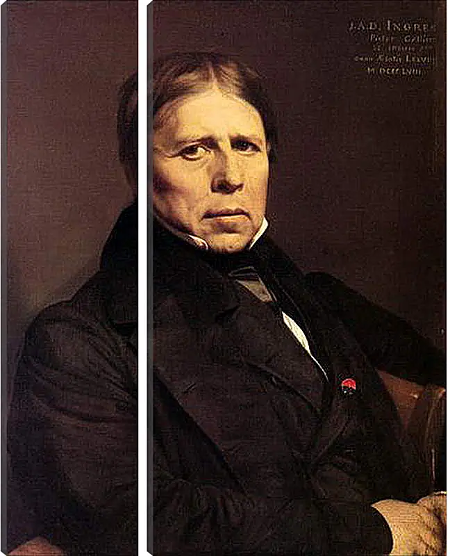Модульная картина - Self-Portrait at Seventy Eight. Жан Огюст Доминик Энгр