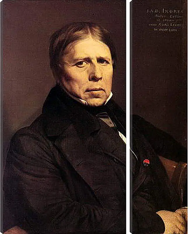 Модульная картина - Self-Portrait at Seventy Eight. Жан Огюст Доминик Энгр
