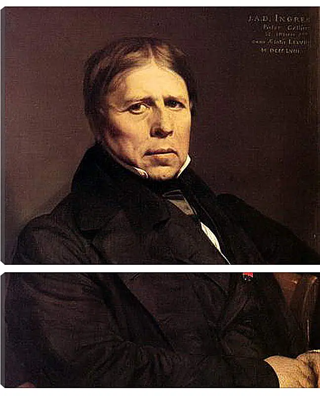 Модульная картина - Self-Portrait at Seventy Eight. Жан Огюст Доминик Энгр
