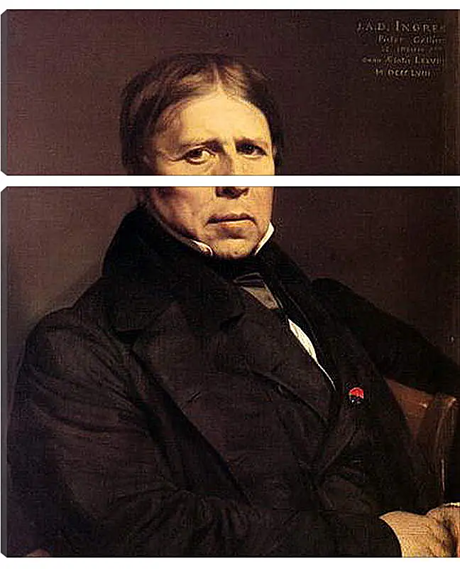 Модульная картина - Self-Portrait at Seventy Eight. Жан Огюст Доминик Энгр