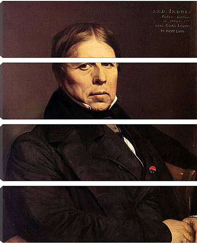 Модульная картина - Self-Portrait at Seventy Eight. Жан Огюст Доминик Энгр