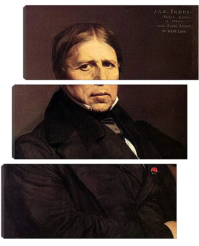 Модульная картина - Self-Portrait at Seventy Eight. Жан Огюст Доминик Энгр