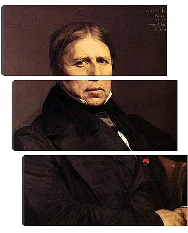 Модульная картина - Self-Portrait at Seventy Eight. Жан Огюст Доминик Энгр