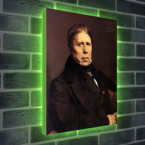 Лайтбокс световая панель - Self-Portrait at Seventy Eight. Жан Огюст Доминик Энгр
