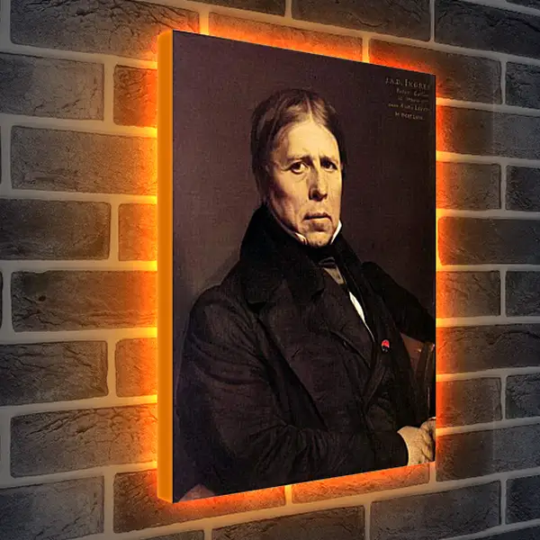 Лайтбокс световая панель - Self-Portrait at Seventy Eight. Жан Огюст Доминик Энгр