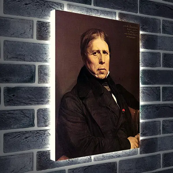 Лайтбокс световая панель - Self-Portrait at Seventy Eight. Жан Огюст Доминик Энгр