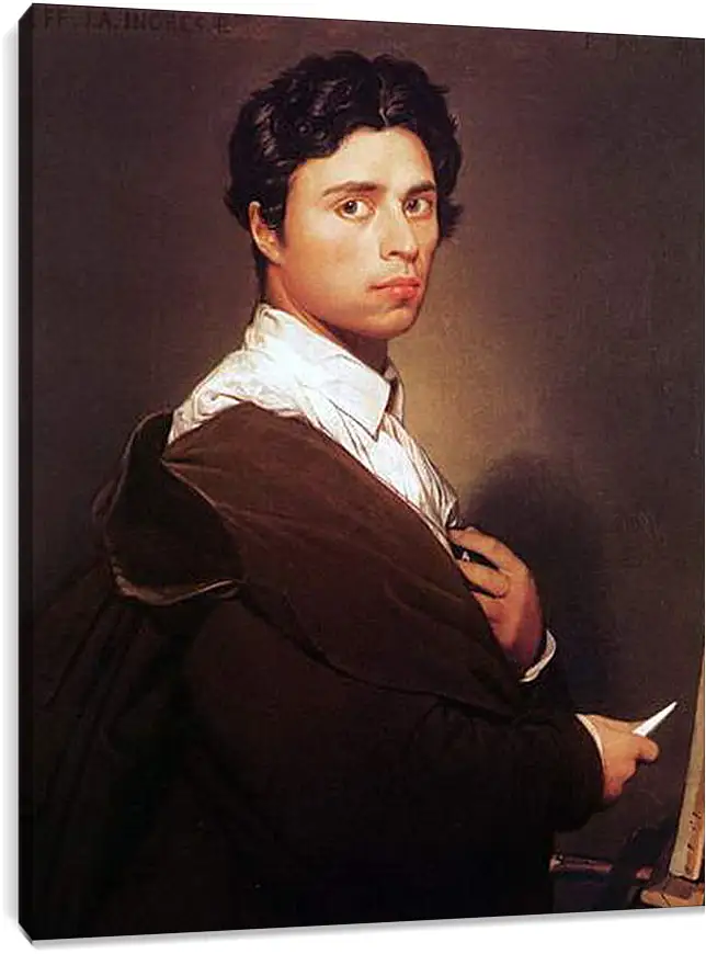 Постер и плакат - Self-Portrait at Age Twenty Four. Жан Огюст Доминик Энгр
