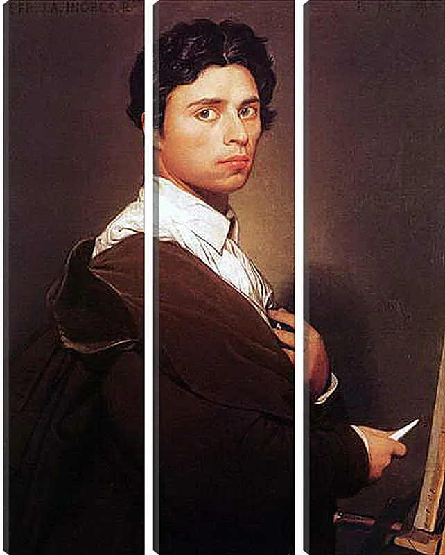 Модульная картина - Self-Portrait at Age Twenty Four. Жан Огюст Доминик Энгр
